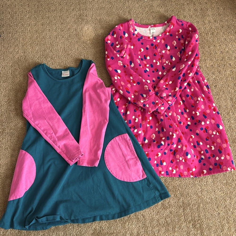 Bundle girls 6/7 dresses: Hanna Anderson & Harper Canyon